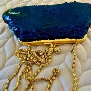 Valerie Steven’s Blue Sequins Party Purse